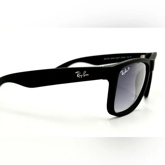 Ray-Ban Polarized Sunglasses Black With Smoke Lens RB4165 55mm Glare Reduction - Picture 5 of 10